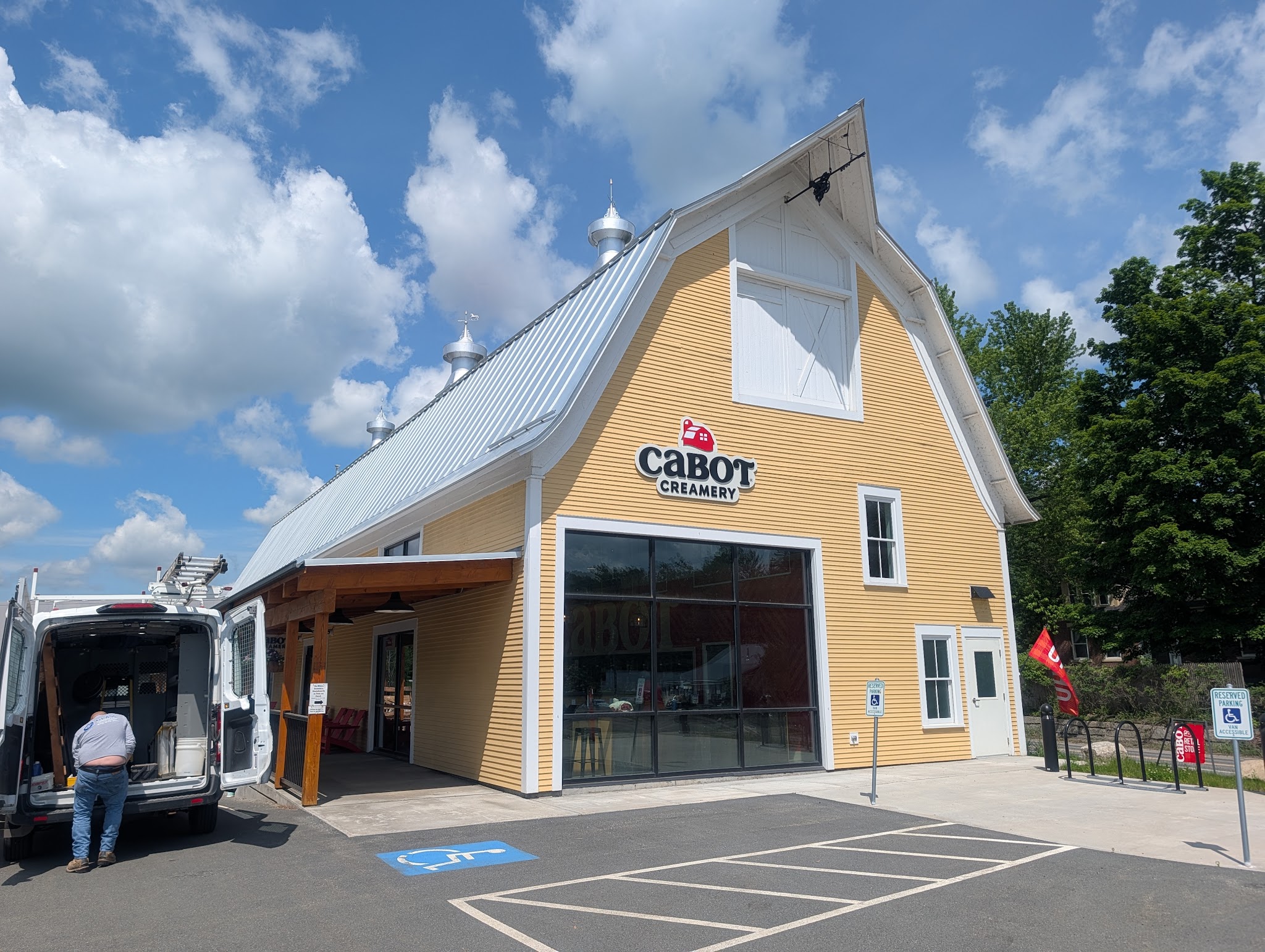 The bright-yellow Cabot Creamery barn store — the cheese stop on Vermont’s Route 100 food trail